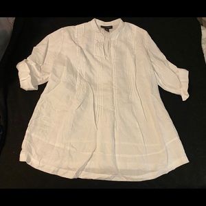 Grace Elements White Linen Tunic